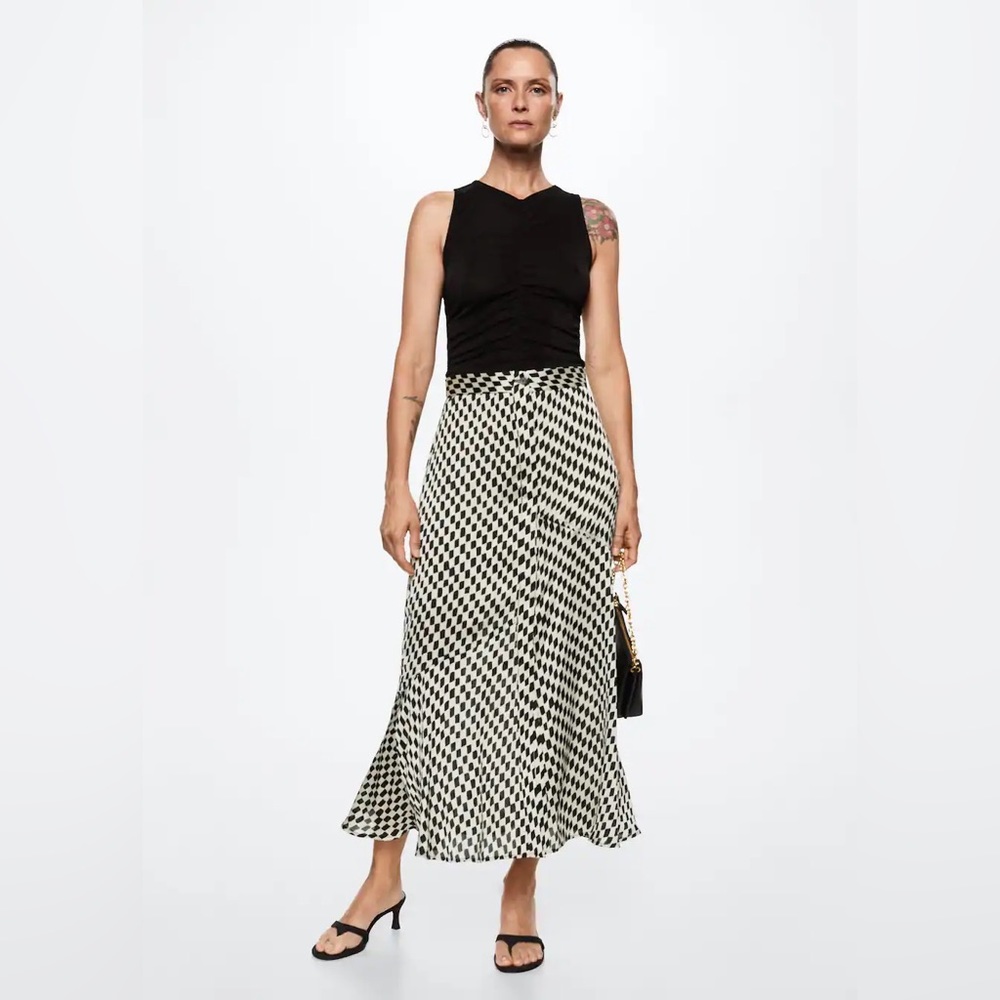 Mango houndstooth skirt XL/US 10
